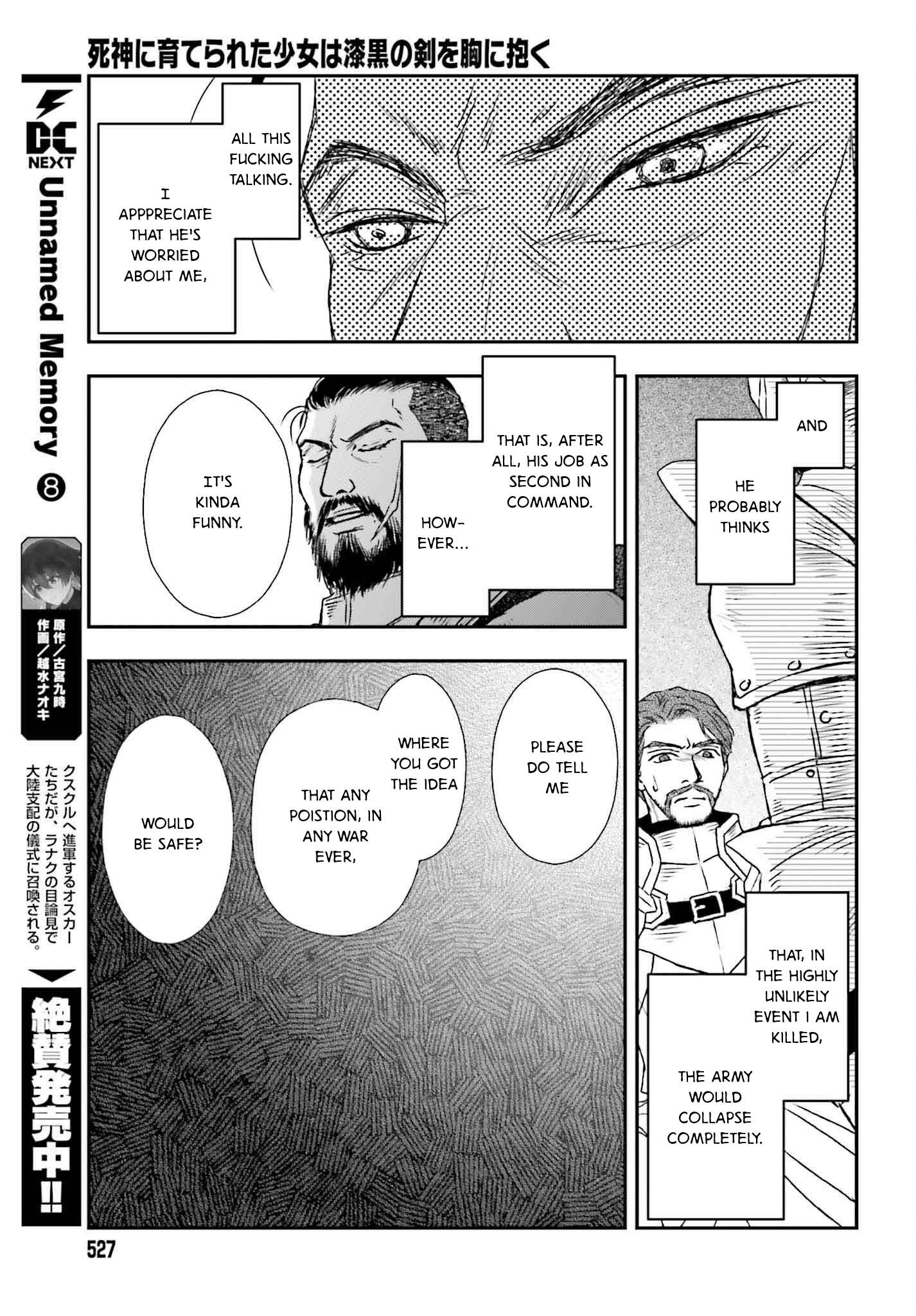 Shinigami ni Sodaterareta Shoujo wa Shikkoku no Tsurugi wo Mune ni Idaku Chapter 50 23